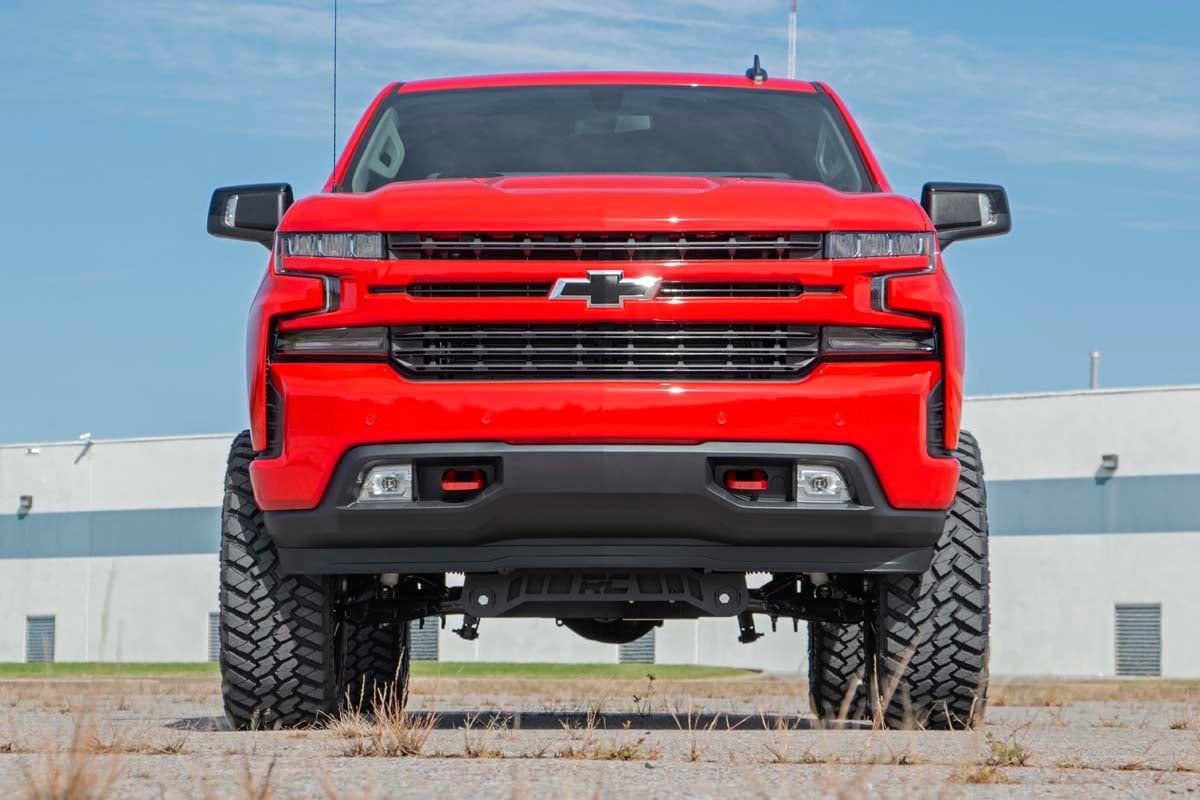 Chevrolet Silverado 1500 Tow Hooks - Rough Country - Forged - Red - '19-'22